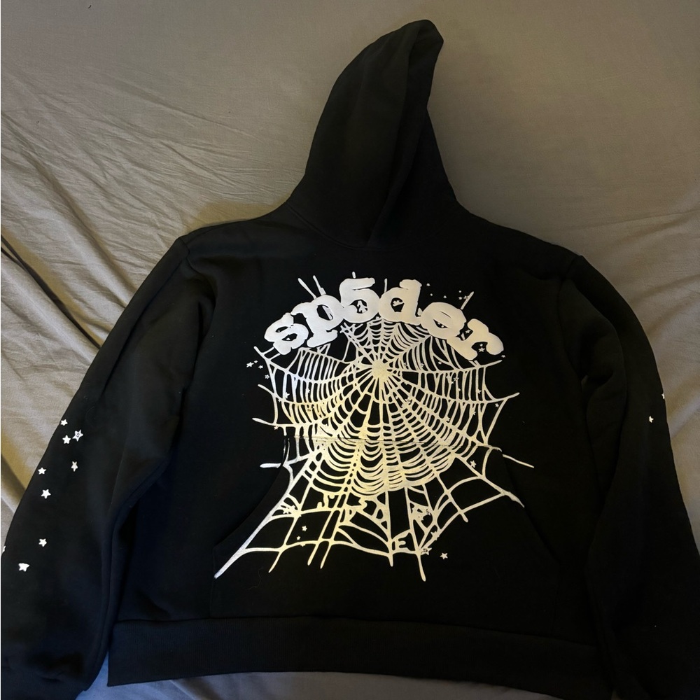 Black Spider Web Hoodie